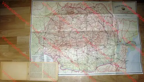 Romania
 Map for Motortorists / Automobilkarte / Carte Routiere / Karta dlya Avtoturista. 