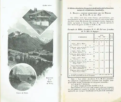 Renseignements et billets
 Voyages en Suisse. 