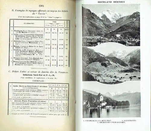 Voyages en Suisse
 Renseignements et billets
 1910. 