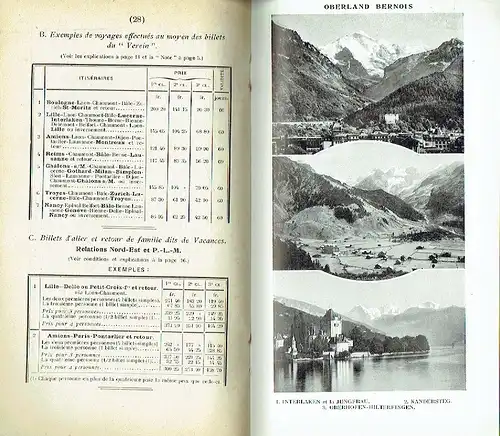 Voyages en Suisse
 Renseignements et billets. 