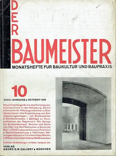 Der Baumeister
 Monatshefte für Baukultur und Baupraxis. 