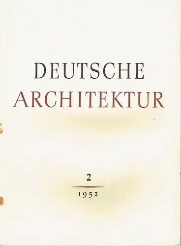 Deutsche Architektur. 