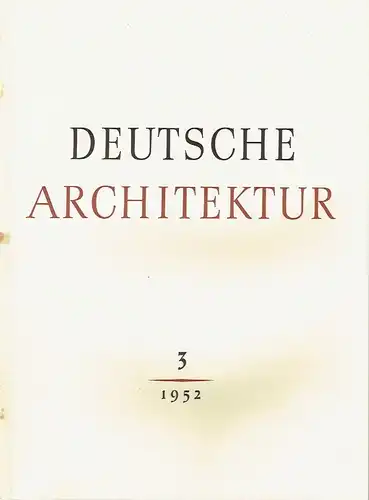 Deutsche Architektur. 