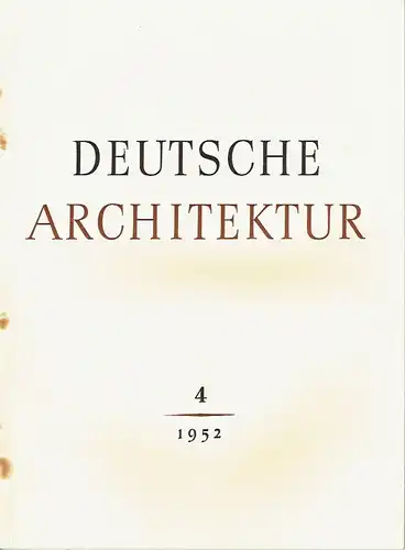 Deutsche Architektur. 