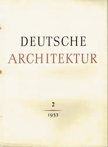 Deutsche Architektur. 