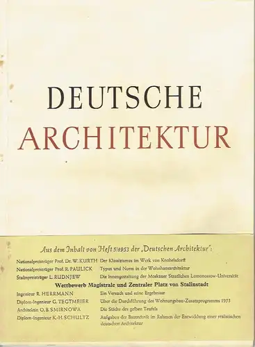 Deutsche Architektur. 