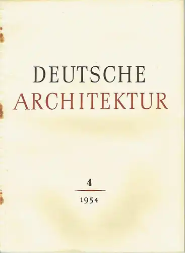 Deutsche Architektur. 