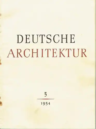 Deutsche Architektur. 