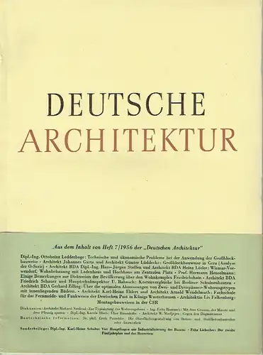 Deutsche Architektur. 