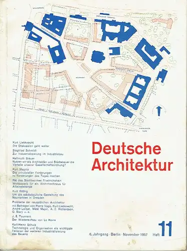 Deutsche Architektur
 Zeitschrift, 6. Jahrgang, Heft 11. 