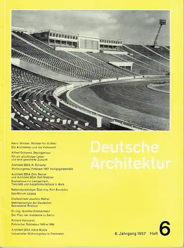 Deutsche Architektur
 Zeitschrift, 6. Jahrgang, Heft 7. 