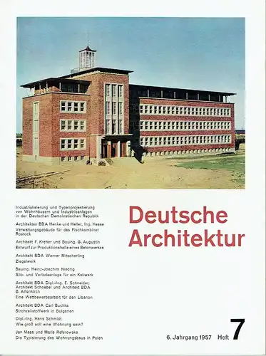 Deutsche Architektur. 