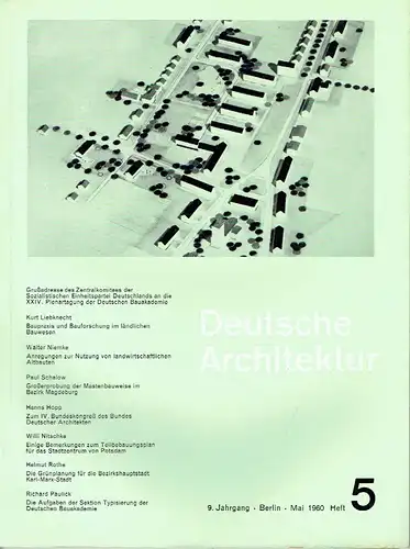Deutsche Architektur
 Zeitschrift, 9. Jahrgang, Heft 5. 