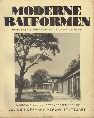 Moderne Bauformen
 Monatshefte für Architektur und Raumkunst. 