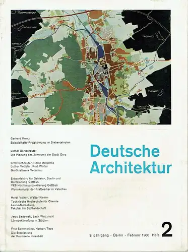 Deutsche Architektur
 Zeitschrift, 9. Jahrgang, Heft 2. 
