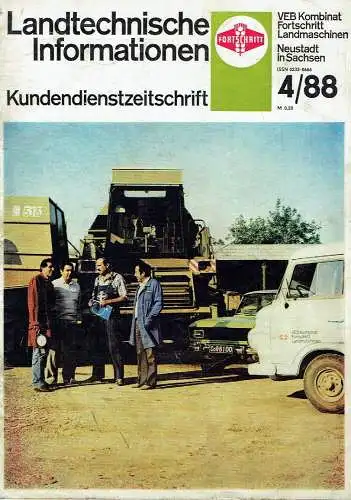 Landtechnische Informationen
 Kundendienstzeitschrift
 27. Jahrgang, Heft 4. 