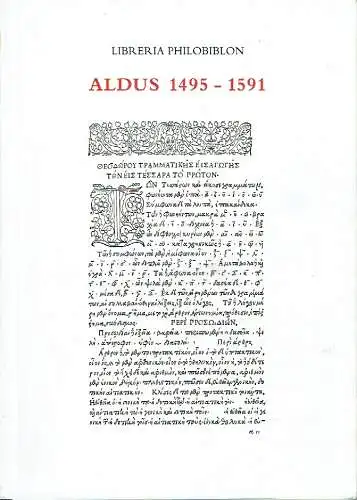 Aldus 1495-1591. 