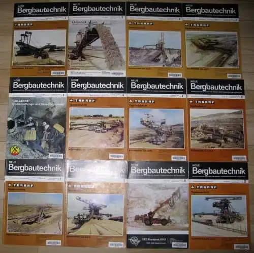 Neue Bergbautechnik
 Wissenschaftliche Zeitschrift für Bergbau, Geowissenschaften und Aufbereitung
 Jahrgang 1989 (12 Hefte komplett). 