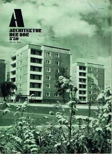 Architektur der DDR
 29. Jahrgang, Heft 8. 