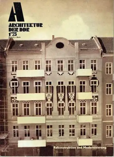 Deutsche Architektur
 Zeitschrift, 24. Jahrgang, Heft 1. 