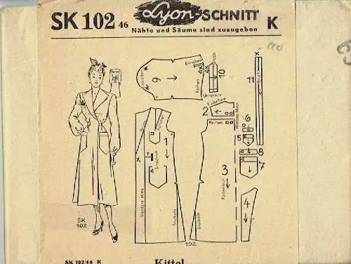 Kittel
 Lyon Modellschnitt SK 102. 