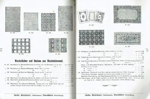 Illustrierter Waren-Katalog der Firma Gebr. Reichart, Fabrikanten, Dornbirn (Vorarlberg). 