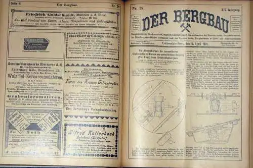 Der Bergbau
 Bergmännische Wochenschrift, zugleich Centralorgan des Verbandes der Vereine technischer Grubenbeamten im Oberbergamts-Bezirk Dortmund und der Vereine technischer Bergbeamten in Ober- und Niederschlesien
 14. Jahrgang, gebunden. 