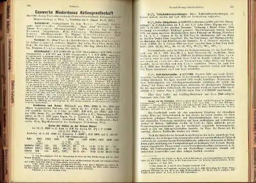 Compass - Finanzielles Jahrbuch 1944
 77. Jahrgang, Band Deutsches Reich: Ostmark Sudetenland. 