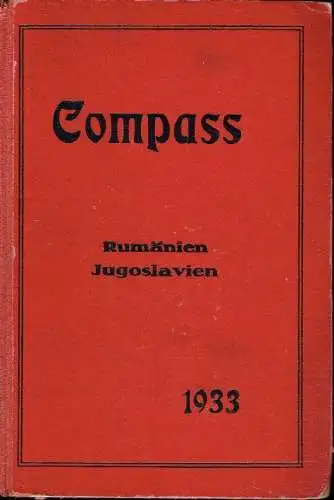 Compass - Finanzielles Jahrbuch 1933
 66. Jahrgang, Band Rumänien / Jugoslawien. 