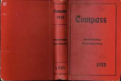 Compass - Finanzielles Jahrbuch 1933. 