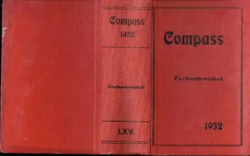 Compass - Finanzielles Jahrbuch 1932
 65. Jahrgang, Band Čechoslovakei. 