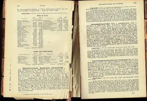 Compass - Finanzielles Jahrbuch 1945
 78. Jahrgang, Band Österreich. 