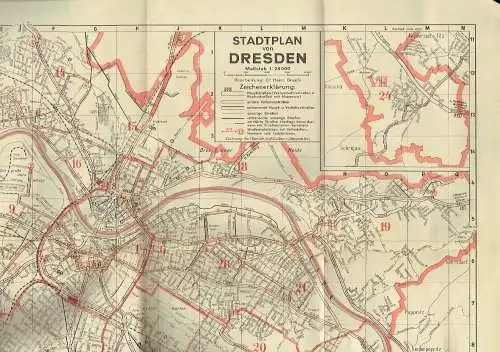 Verkehrs-Zentrale Elbland
 Heinz Graefe: Der neue Stadtplan
 mit vollständigem Straßenverzeichnis, sowie besonderer Kennzeichnung der umbenannten und zerstörten Straßen. 