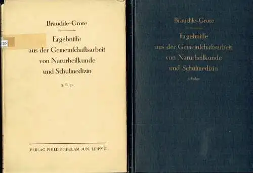 Ergebnisse aus der Gemeinschaftsarbeit von Naturheilkunde und Schulmedizin
 Veröffentlichungen aus der Gemeinschaftsarbeit am Rudolf-Heß-Krankenhaus Dresden, 3 Bände. 