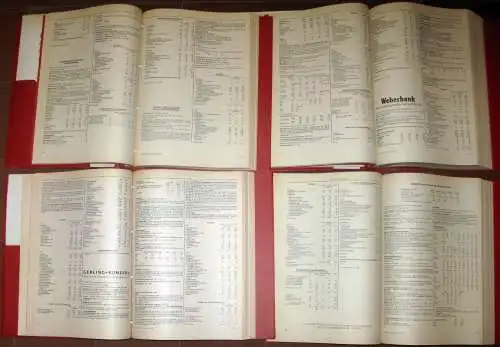 Handbuch der deutschen Aktiengesellschaften
 Jahrgang 1987/1988, Band 1-6 (komplett) + Jahrgang 1986/1987, Band 1 und Band 6. 