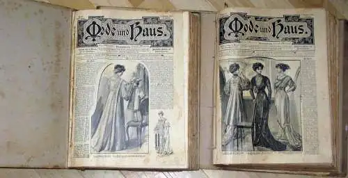 Mode und Haus
 Illustriertes Moden- und Familien-Journal
 24. und 25. Jahrgang (3. Oktober 1907 bis 18. September 1909). 