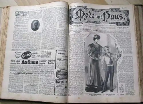 Mode und Haus
 Illustriertes Moden- und Familien-Journal
 24. und 25. Jahrgang (3. Oktober 1907 bis 18. September 1909). 