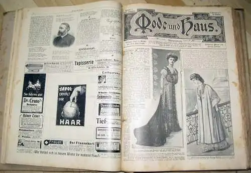 Mode und Haus
 Illustriertes Moden- und Familien-Journal
 24. und 25. Jahrgang (3. Oktober 1907 bis 18. September 1909). 