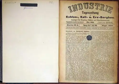 Industrie
 Fachzeitung Kohlen-, Kali- und Erz-Bergbau - Generalanzeiger für Bergbau, Hütten- und Maschinenwesen. 