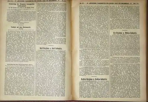 Industrie
 Fachzeitung Kohlen-, Kali- und Erz-Bergbau - Generalanzeiger für Bergbau, Hütten- und Maschinenwesen
 Jahrgang 1906, nur 2. Halbjahr, gebunden. 