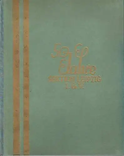 50 Jahre Sektion Leipzig des Genfer Verbandes 1879-1929. 