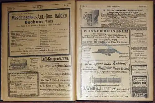 Der Bergbau
 Bergtechnische Wochenschrift, verbunden mit der wöchentlichen Handelsbeilage Kohlen und Kuxe
 17. Jahrgang, gebunden. 