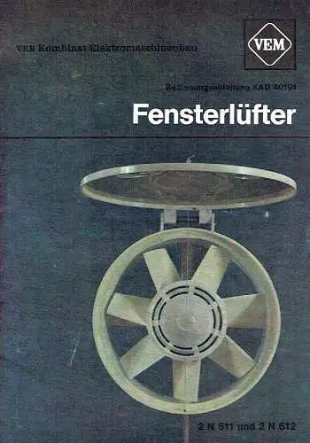 Bedienungsanleitung für Fensterlüfter KAD 40101. 