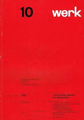 Das Werk
 Schweizer Monatsschrift für Architektur, Kunst und Künstlerisches Gewerbe.