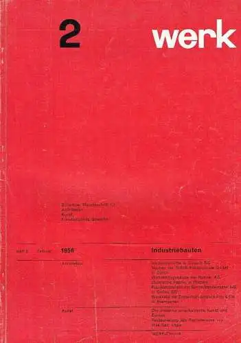 Das Werk
 Schweizer Monatsschrift für Architektur, Kunst und Künstlerisches Gewerbe
 43. Jahrgang, Heft 2. 