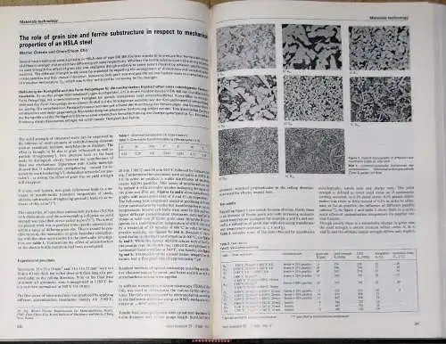 Steel Research
 Archiv für das Eisenhüttenwesen
 57. Jahrgang (12 Hefte, gebunden). 