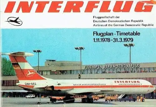Flugplan 1.11.1978 - 31.3.1979 Timetable. 