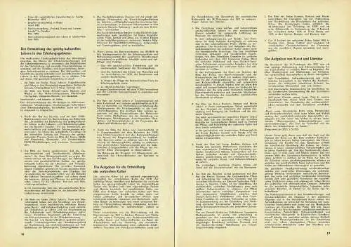 Plan der kulturellen Entwicklung des Bezirkes Dresden bis 1980
 Beschluß des Sekretariats der Bezirksleitung Dresden der Sozialistischen Einheitspartei Deutschlands. 