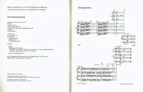 Rudolf Kelterborn: Changements für großes Orchester 1972/73. 