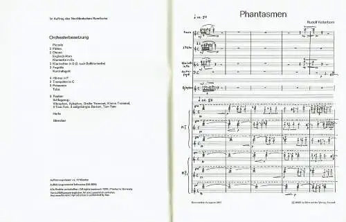 Rudolf Kelterborn: Phantasmen für großes Orchester 1965/66
 BA 3815. 